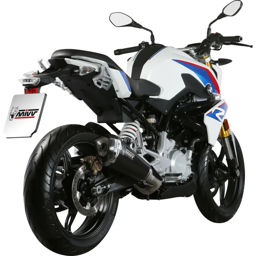 MIVV Delta Race Auspuff 1-1 schwarz B.032.KDRX für BMW G 310 R - Motorradteile & Ersatzteile - Auspuff
