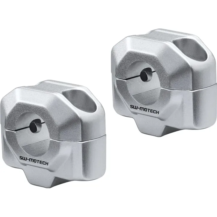 SW-MOTECH Lenkererhöhung PP für 22mm Lenker um 20mm silber - Motorradteile & Ersatzteile - Lenker, Griffe & Hebel
