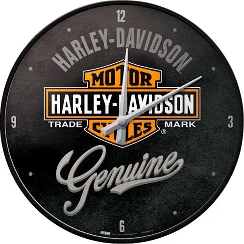Nostalgic-Art Wanduhr - Harley Davidson Genuine - Motorradzubehör - Geschenkideen