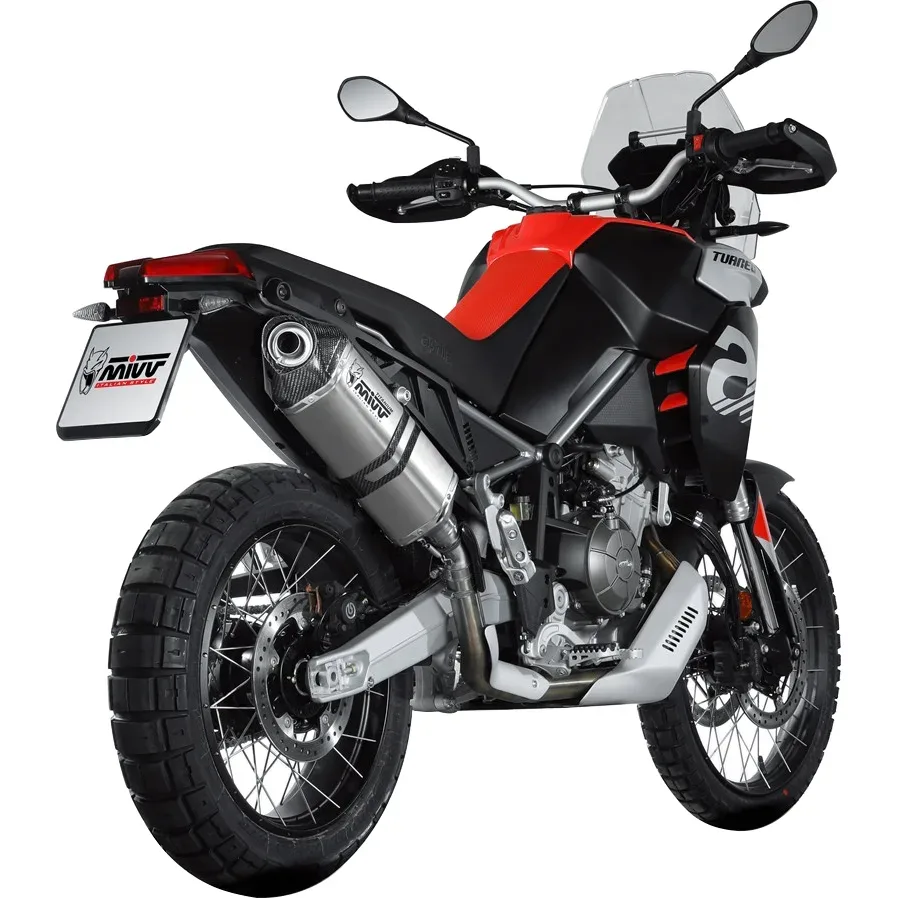 MIVV Speed Edge Auspuff A.017.LRT Titan für Aprilia Tuareg 660 - Motorradteile & Ersatzteile - Auspuff