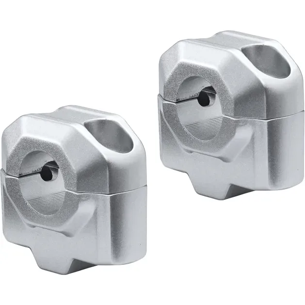 SW-MOTECH Lenkererhöhung QQ für 22mm Lenker um 25mm silber - Motorradteile & Ersatzteile - Lenker, Griffe & Hebel