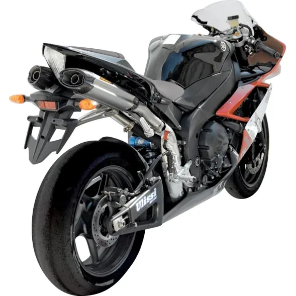 MIVV Suono Auspuff Paar silber UY.027.L7 für Yamaha YZF R1 07-08 - Motorradteile & Ersatzteile - Auspuff