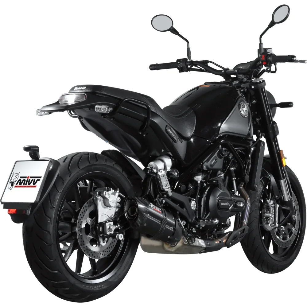 MIVV Suono Auspuff schwarz E.002.L9 für Benelli Leoncino 500 - Motorradteile & Ersatzteile - Auspuff