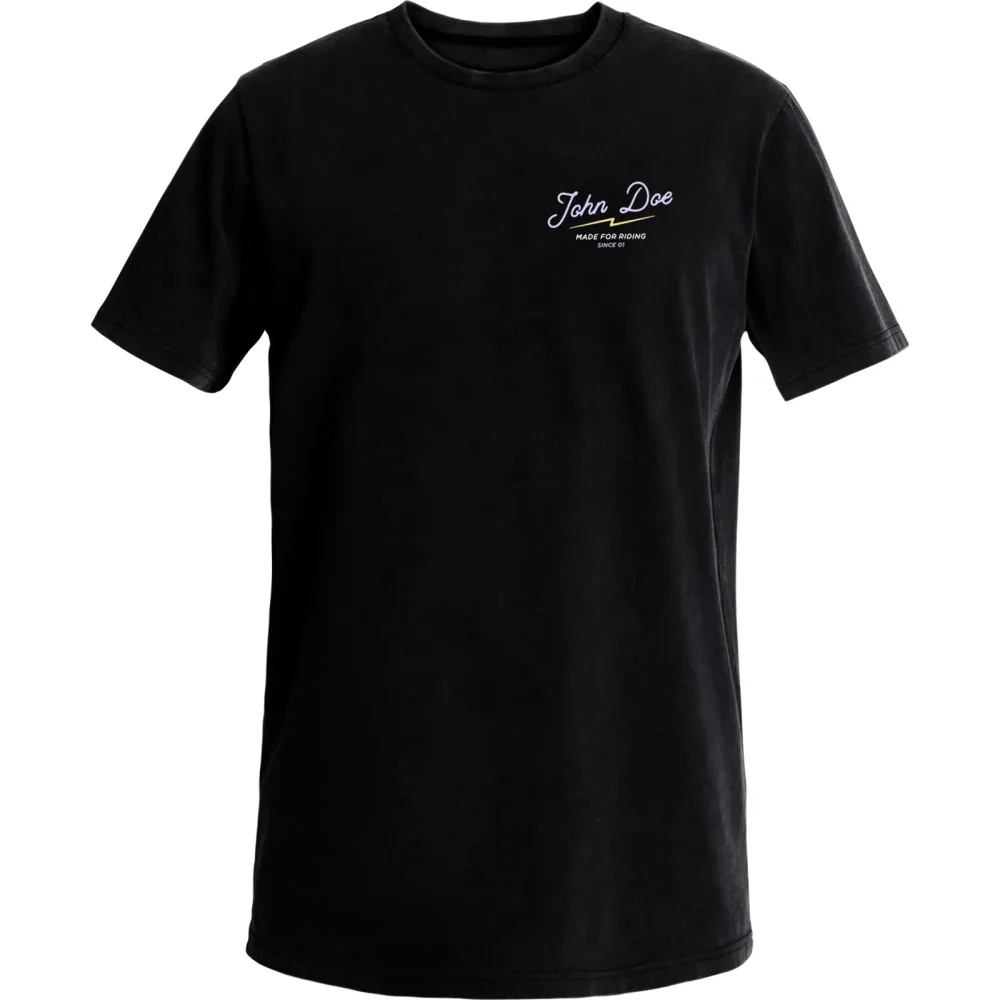 John Doe T-Shirt Wave schwarz L - Motorradbekleidung - Chopper Motorradbekleidung