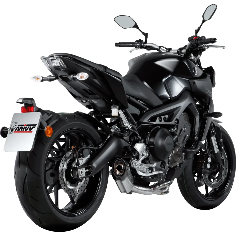 MIVV Suono Auspuff 3-1 silber Y.042.K7 für Yamaha MT-09 /XSR - Motorradteile & Ersatzteile - Auspuff