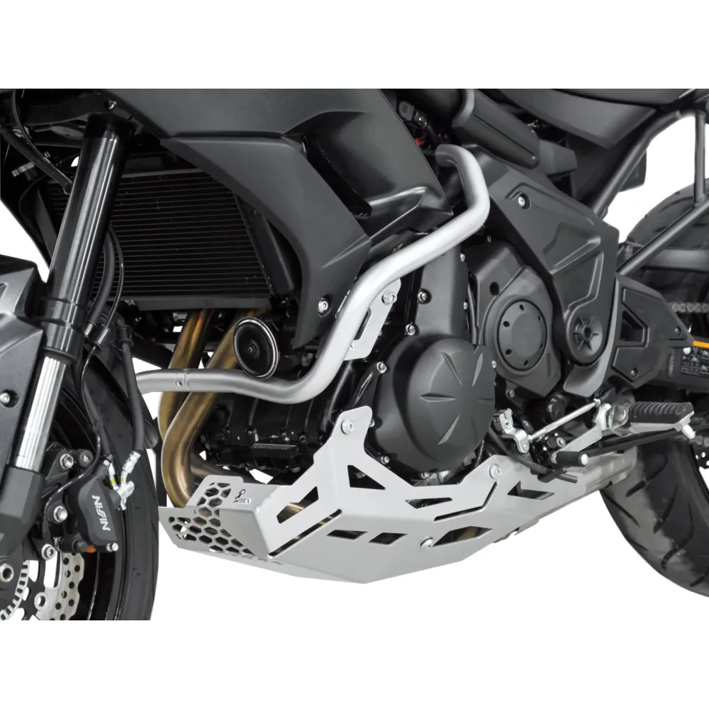 Zieger Motorschutz Alu silber für Kawasaki KLE 650 Versys 2015- - Motorradteile & Ersatzteile - Anbauteile