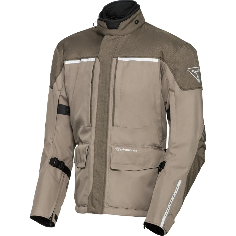Pharao Cedar WP Textiljacke hellbraun/braun L - Motorradbekleidung - Touring Motorradbekleidung