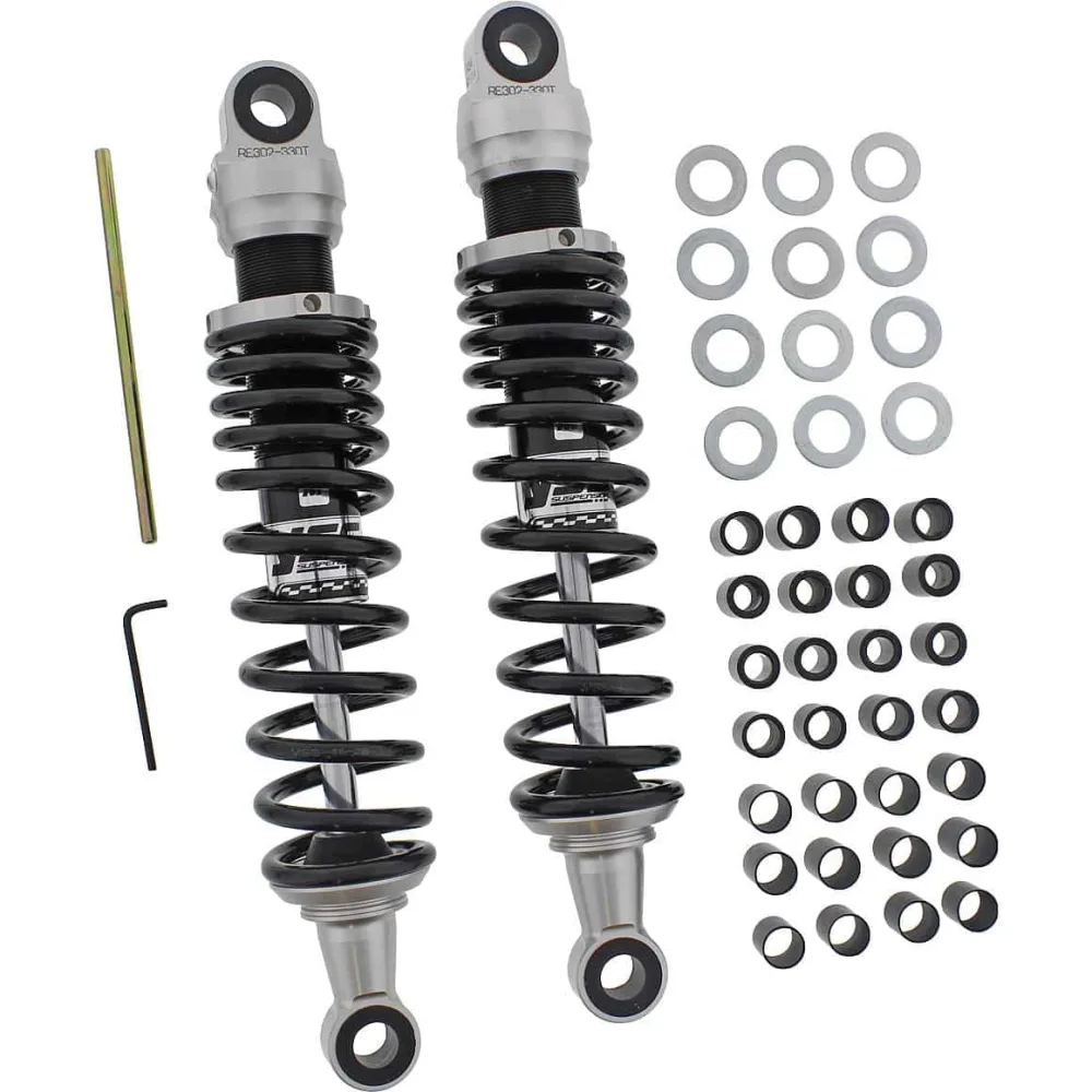YSS Federbeine E-Serie Stereo 330 schwarz für Kawasaki/Yamaha - Motorradteile & Ersatzteile - Federung & Gabel