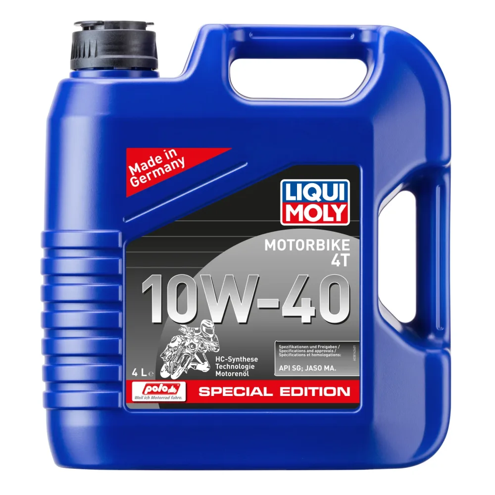 Liqui Moly Motorbike 4T 10W-40 Polo-Special Edition 4 Liter - Motorradzubehör - Öle & Schmiermittel