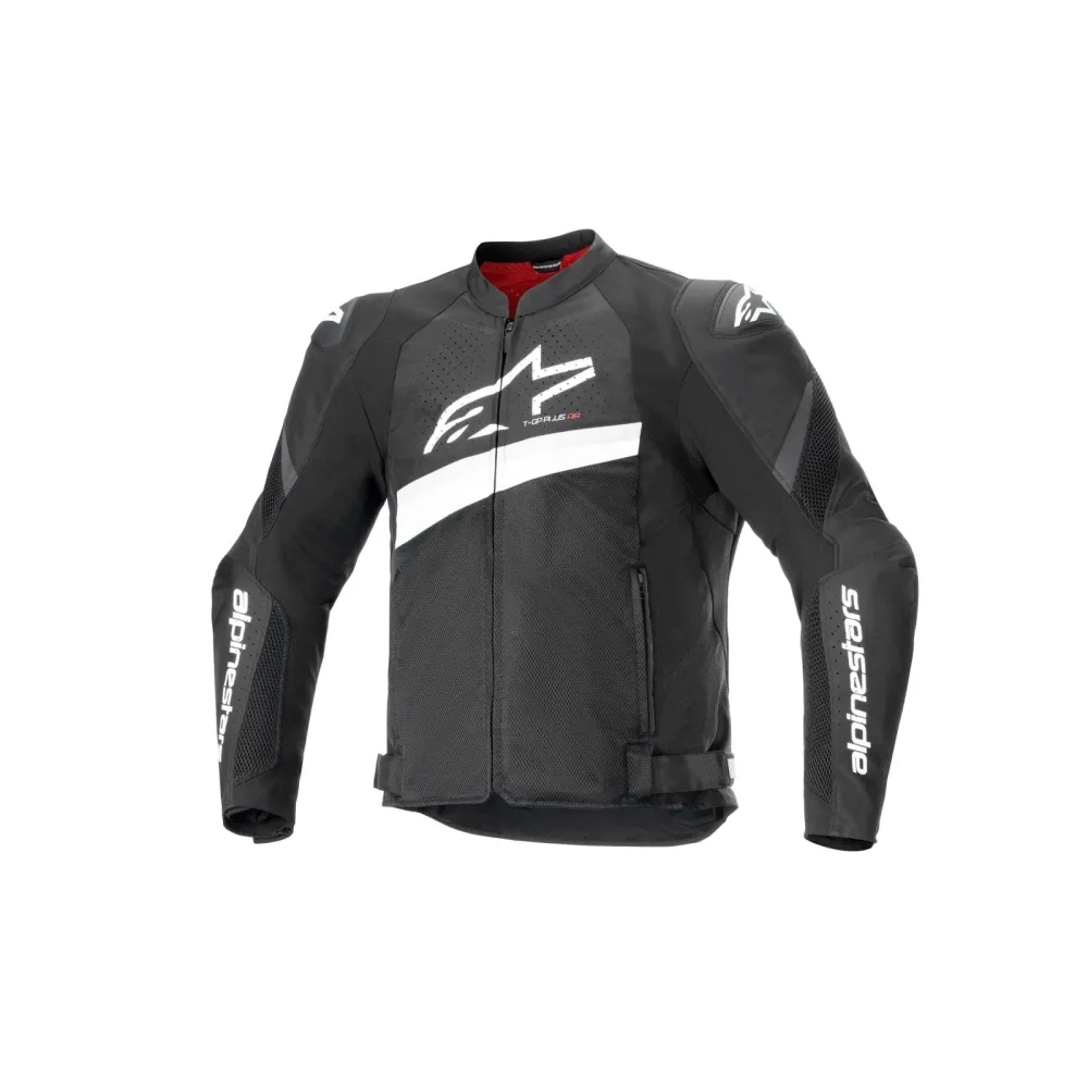 Alpinestars T-GP Plus R V4 Airflow Textiljacke schwarz/weiß - Motorradbekleidung - Sport Motorradbekleidung