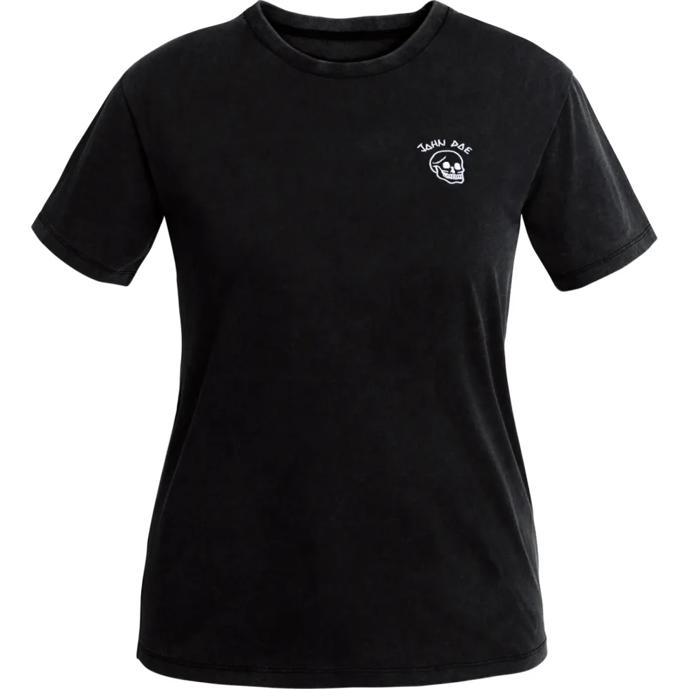 John Doe T-Shirt Damen Live Fast Skull Fade Out schwarz S - Motorradbekleidung - Chopper Motorradbekleidung