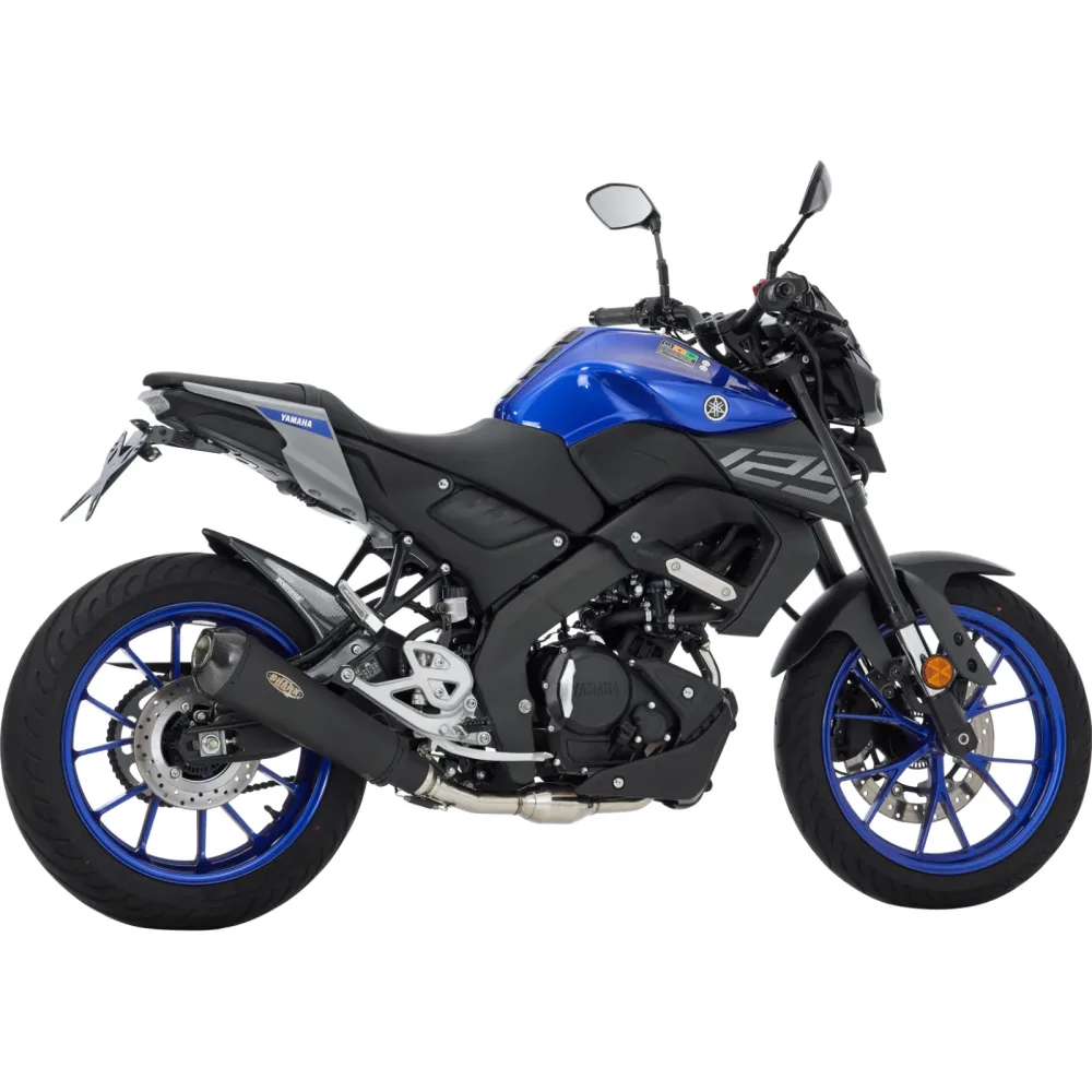 Shark exhaust DSX-7 Auspuff 1in1 schwarz für Yamaha MT/YZF R 125 RE40 2021 - Motorradteile & Ersatzteile - Auspuff