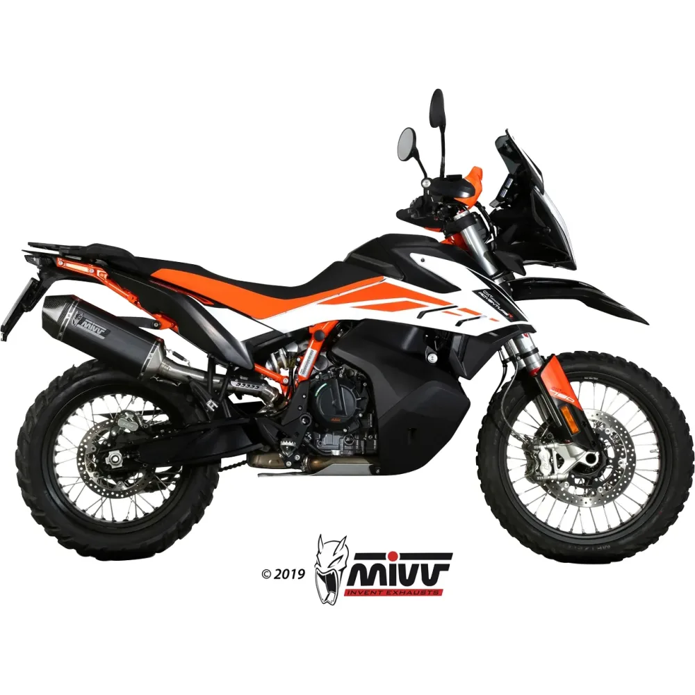 MIVV Speed Edge Auspuff schwarz KT.021.LRB für KTM 790 Adventure - Motorradteile & Ersatzteile - Auspuff