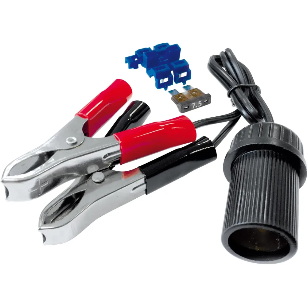 Baas Bikeparts Adapterkabel BA11 Krokodilklemmen an ZIG-Steckdose Ø21mm - Aktionen - Einmotten-Weiterfahren