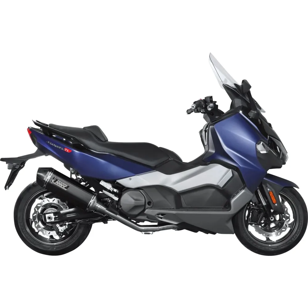 MIVV Speed Edge Auspuff SY.002.KRB 2-1 schwarz für Maxsym 500 TL - Motorradteile & Ersatzteile - Auspuff