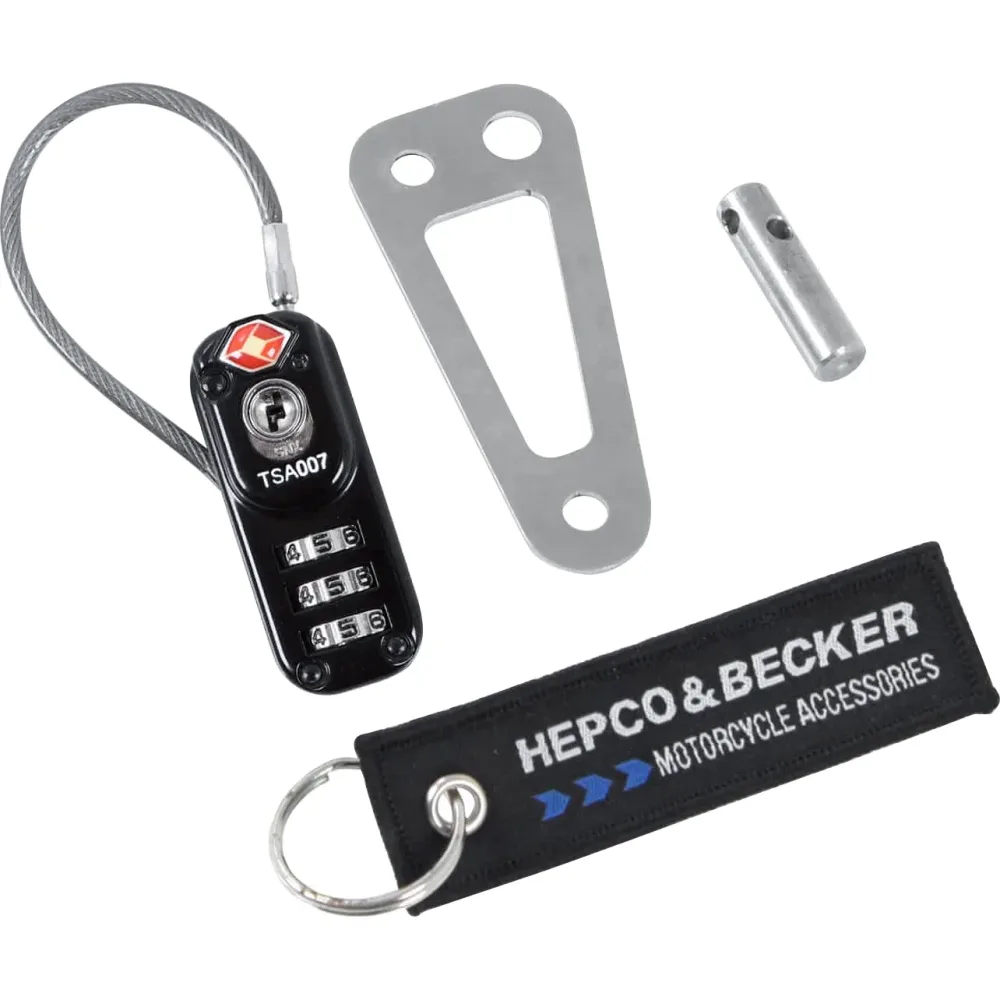 Hepco & Becker Diebstahlsicherung für Lock it Tankrucksäcke/Hecktaschen - Motorradzubehör - Motorradgepäck