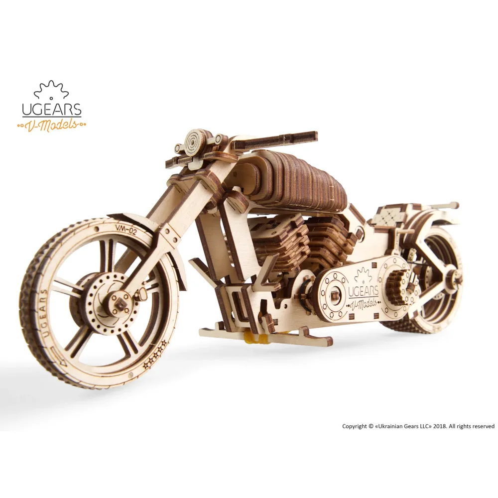 Ugears Motorrad VM-02 - Motorradzubehör - Geschenkideen