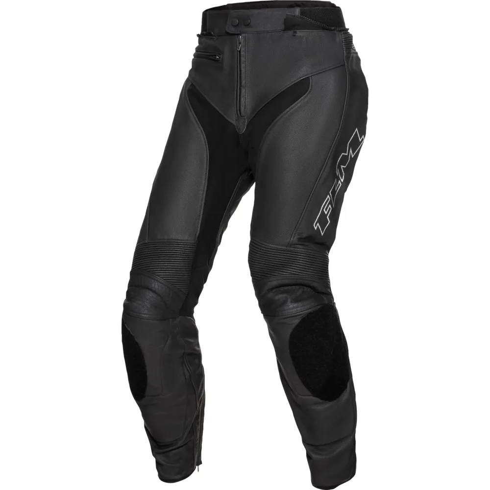 FLM Sports Leder Kombihose 2.2 schwarz/silber 50 - Motorradbekleidung - Sport Motorradbekleidung