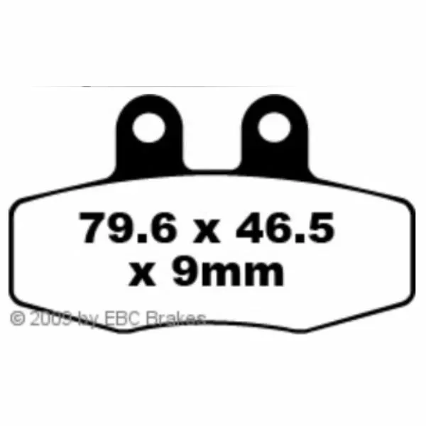 Hi-Q Bremsbeläge organisch FA132  79,6x46,5x9mm - Motorradteile & Ersatzteile - Bremsen