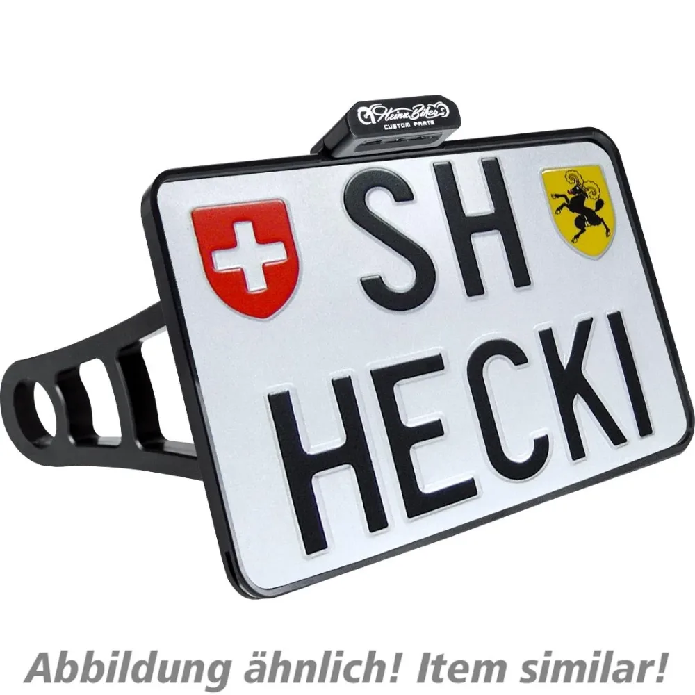 HeinzBikes seitlicher Kennzeichenhalter CH 180mm - Motorradteile & Ersatzteile - Anbauteile