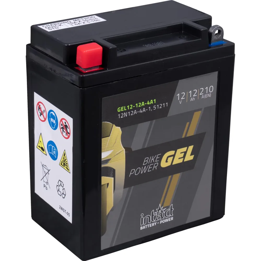 intAct Batterie Bike Power Gel geschlossen - Motorradteile & Ersatzteile - Batterien
