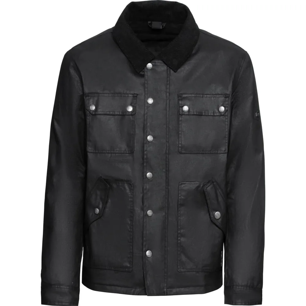 Spirit Motors Smoky Max Textiljacke schwarz - Motorradbekleidung - Café Racer Motorradbekleidung