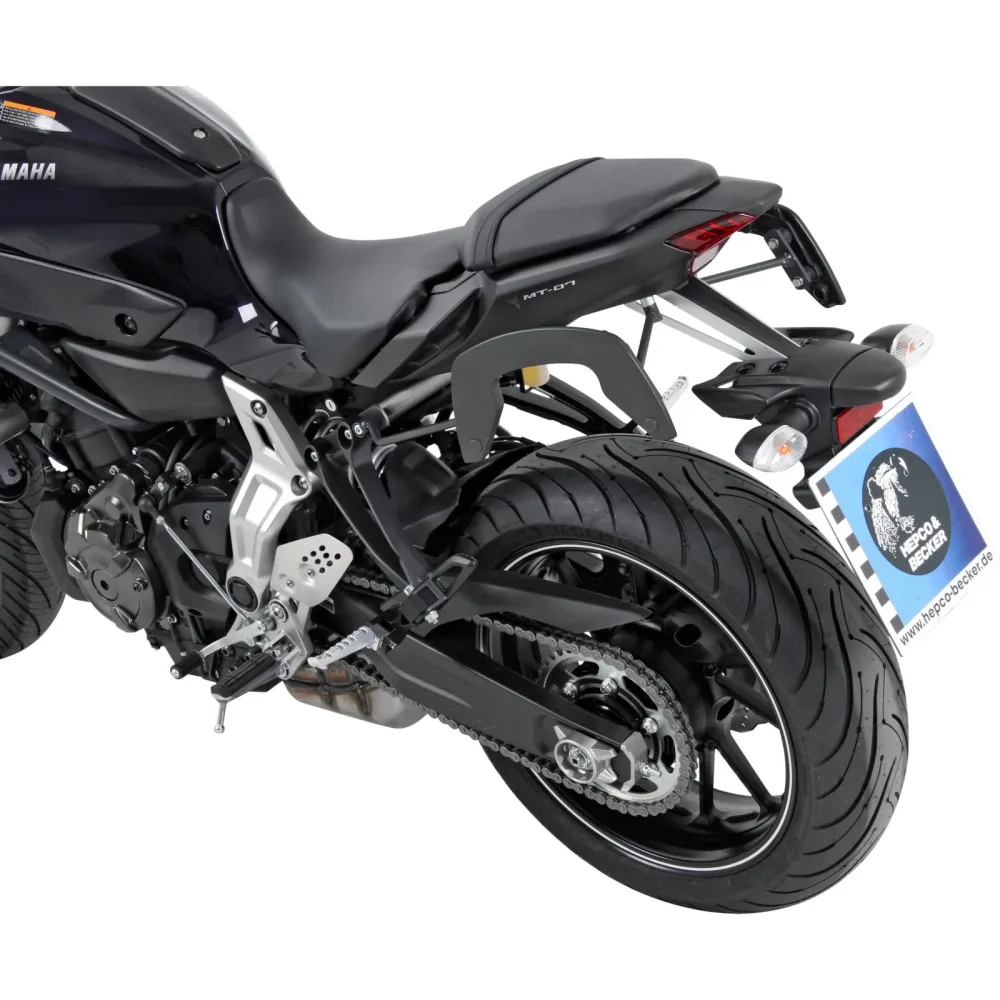 Hepco & Becker C-Bow Seitentaschenhalter anthrazit für Yamaha MT-07 14-17 - Motorradzubehör - Motorradgepäck
