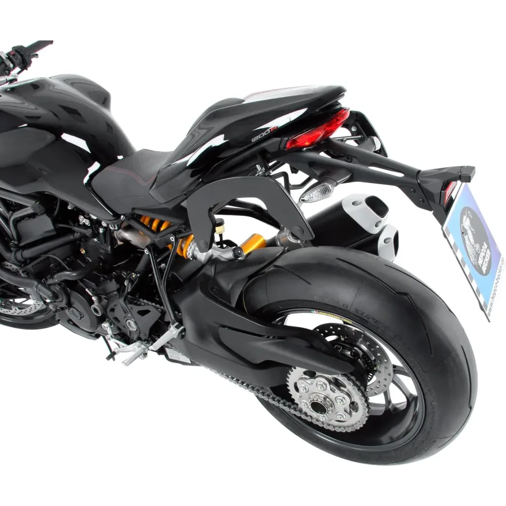 Hepco & Becker C-Bow Seitentaschenhalter schwarz für Ducati Monster 1200 R - Motorradzubehör - Motorradgepäck