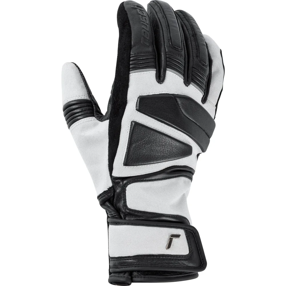 Reusch Stormrider Leder/Textilhandschuh lang grau 8,5 - Motorradbekleidung - Motorradhandschuhe