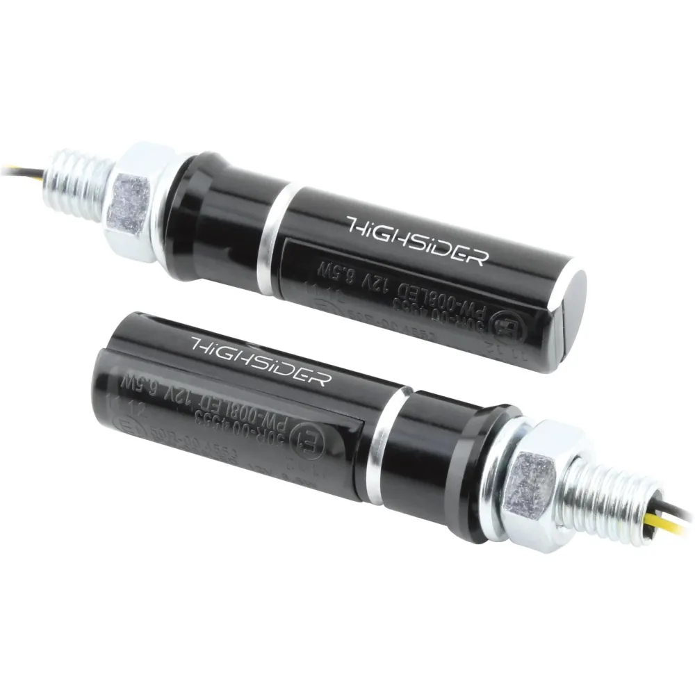 Highsider LED Blinkerpaar Conero M8 Alu schwarz - Aktionen - Einmotten-Weiterfahren