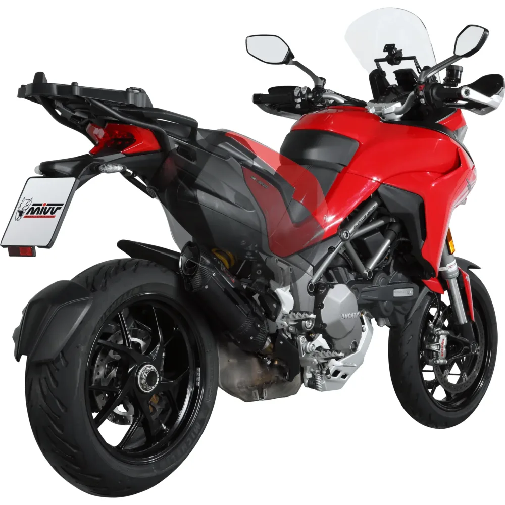 MIVV Suono Auspuff schwarz D.034.L9 für Multistrada 1200/1260 15- - Motorradteile & Ersatzteile - Auspuff