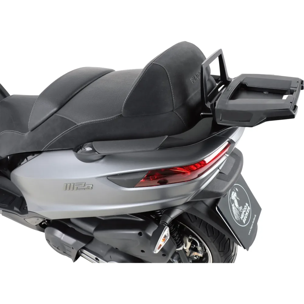 Hepco & Becker Alurack Gepäckbrücke schwarz für Piaggio MP3 350 2018-2020 - Motorradzubehör - Motorradgepäck