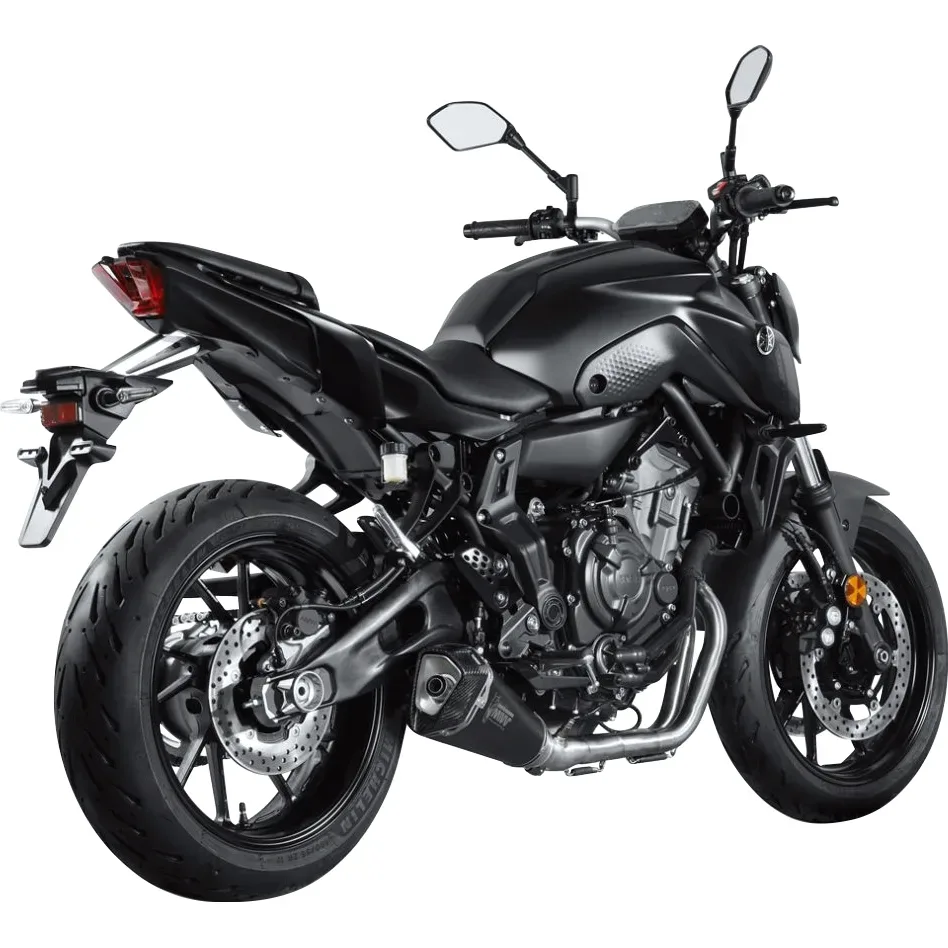 MIVV Delta Race Auspuff 2-1 Y.074.KDRB schwarz für MT-07 2021- - Motorradteile & Ersatzteile - Auspuff
