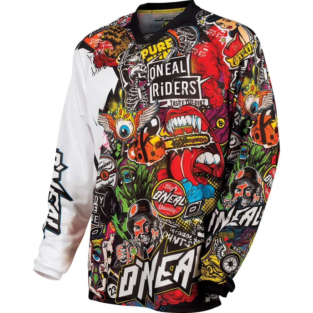 O'Neal Mayhem Crank Jersey schwarz/multi - Motorradbekleidung - Motorradjacken