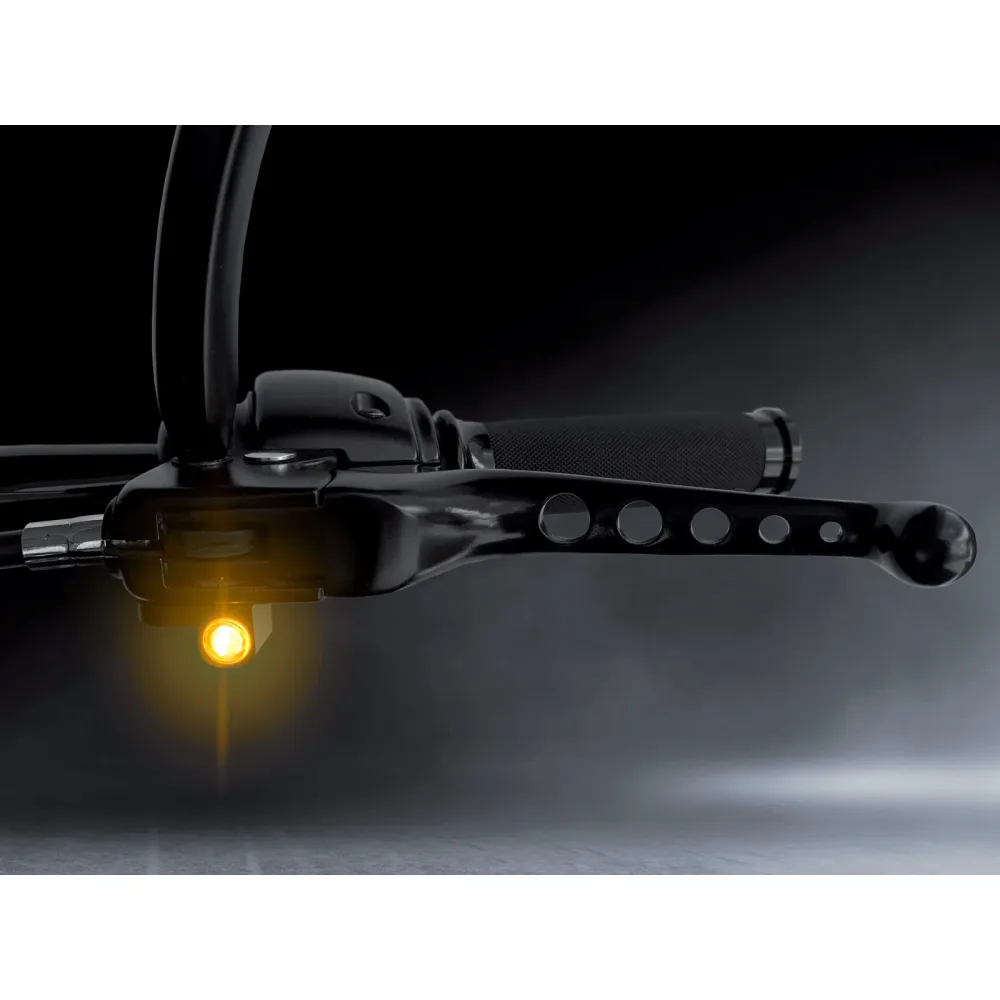 HeinzBikes LED Blinker/Positionslichtpaar Nano für Dyna 90-17 schwarz - Aktionen - Einmotten-Weiterfahren