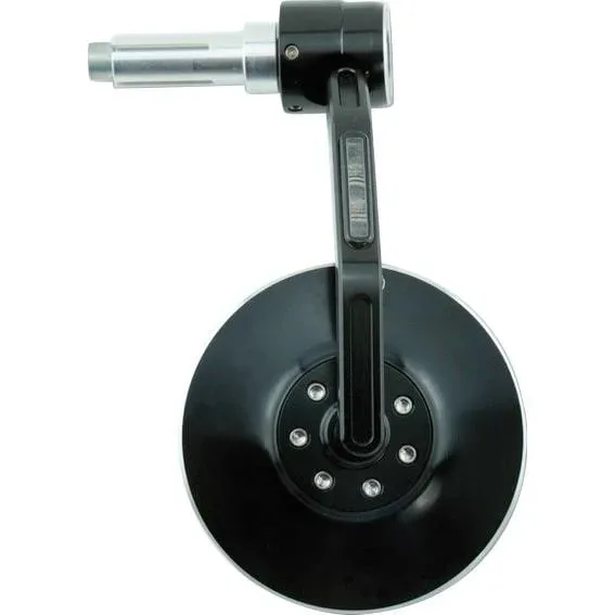 Highsider Lenkerendenspiegel/Blinker für 12-22mm Conero Alu schwarz - Motorradteile & Ersatzteile - Motorradspiegel