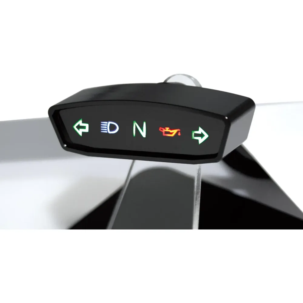 Highsider Alu Kontrollleuchteneinheit getönt schwarz - Motorradteile & Ersatzteile - Tachos & Instrumente