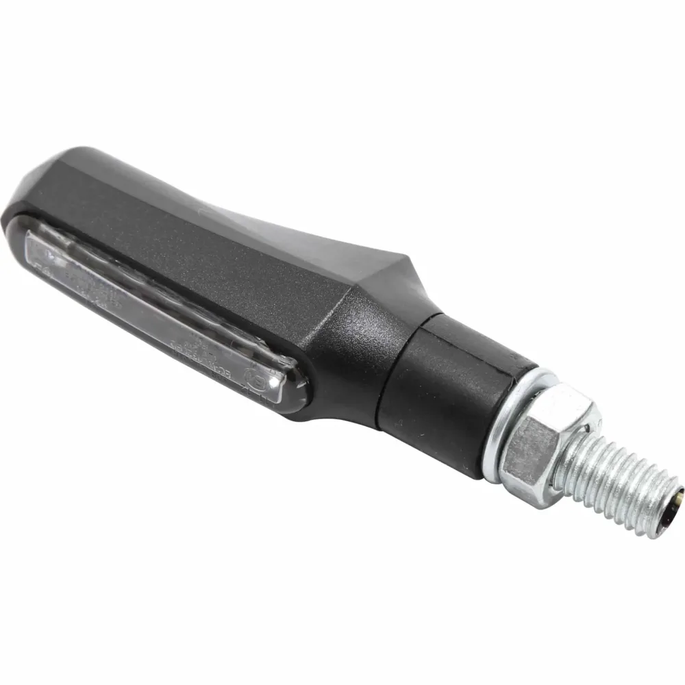 Shin Yo LED Blinkerpaar mit Positionslicht Shorty Fin M8 schwarz - Aktionen - Einmotten-Weiterfahren