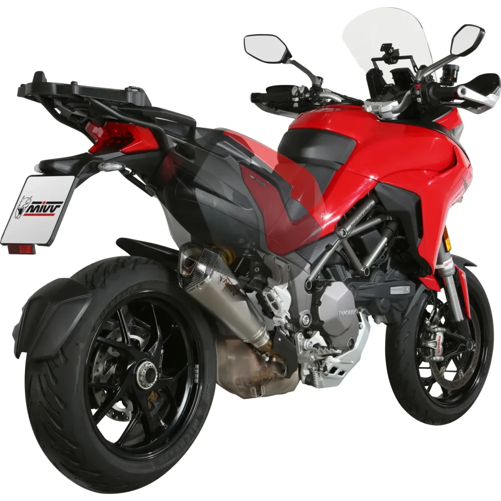 MIVV Delta Race Auspuff silber D.034.LDRX für Ducati Multistrada - Motorradteile & Ersatzteile - Auspuff