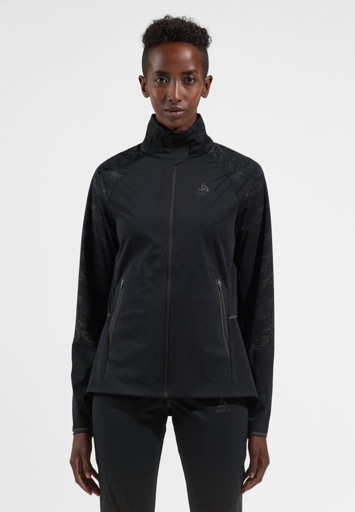 Odlo Zeroweight Pro Warm Reflect Laufjacke für Damen - Running - schwarz, XS