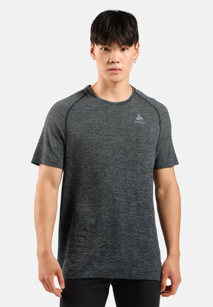 Odlo Crew Neck Essential Seamless Laufshirt Herren - Grau