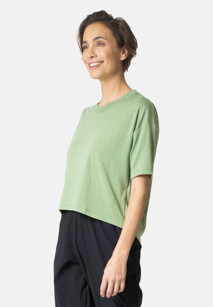 Odlo Active 365 Natural Blend Lauf-T-Shirt für Damen - Training, Running - grün, L