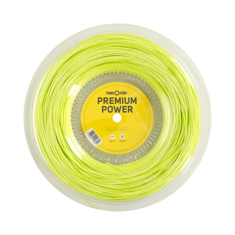 Tennis-Point Premium Power Saitenrolle 220m - Limette