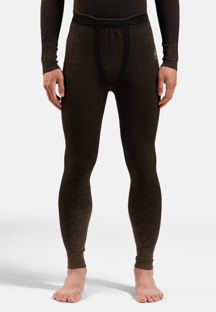 Odlo Blackcomb Base Layer Tights für Herren - Skilanglauf, Ski & Snow - maron, S
