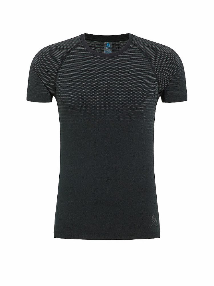 ODLO Herren Laufwäsche Shirt Performance Light Base Layer  schwarz | S