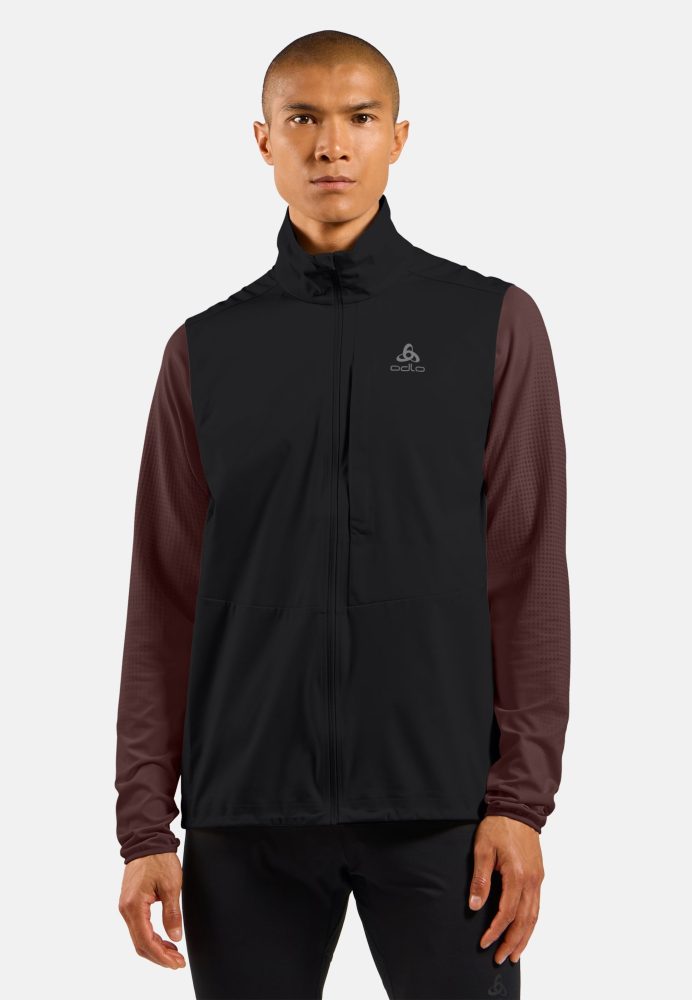 Odlo Zeroweight Warm Laufweste für Herren - Running - schwarz, XXL