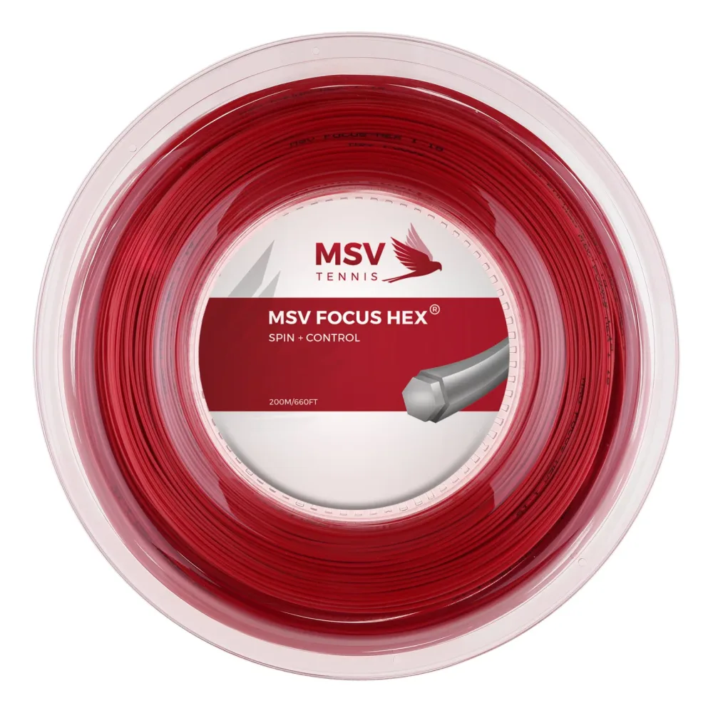 MSV Focus-HEX Saitenrolle 200m - Rot