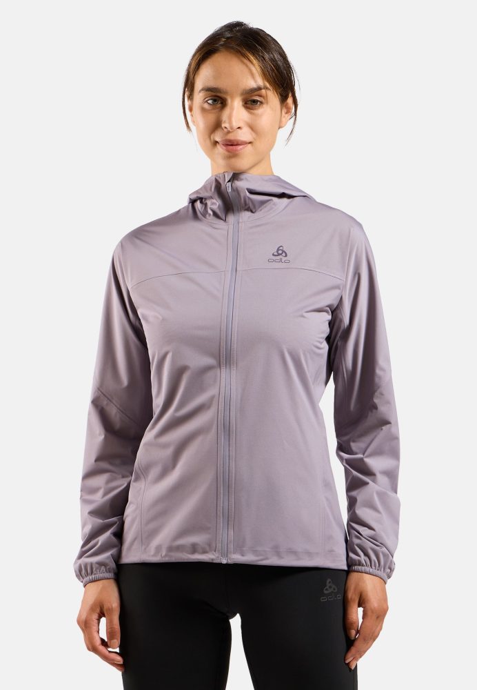 Odlo X-Alp Waterproof Laufjacke für Damen - Trail Running, Wandern - lila, XL