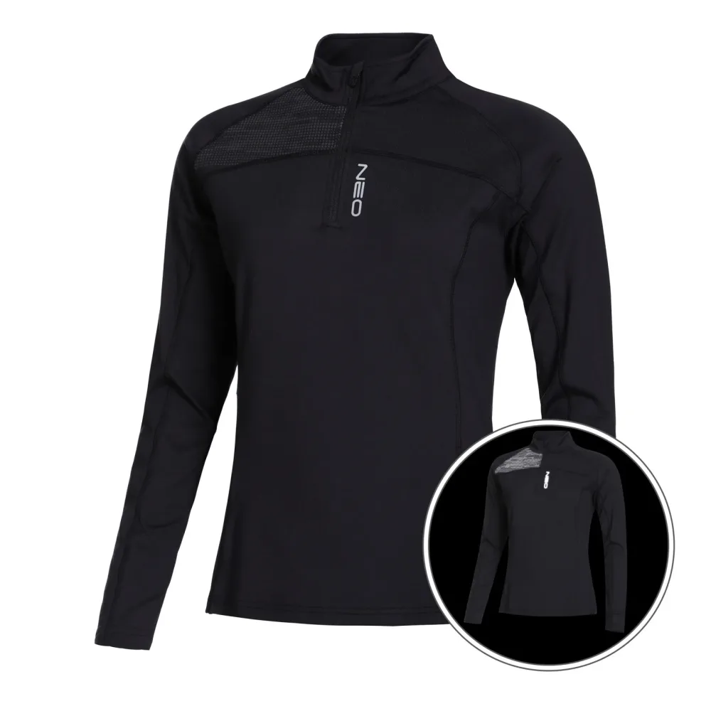 NEO Warm Light Lauftop Damen - Schwarz