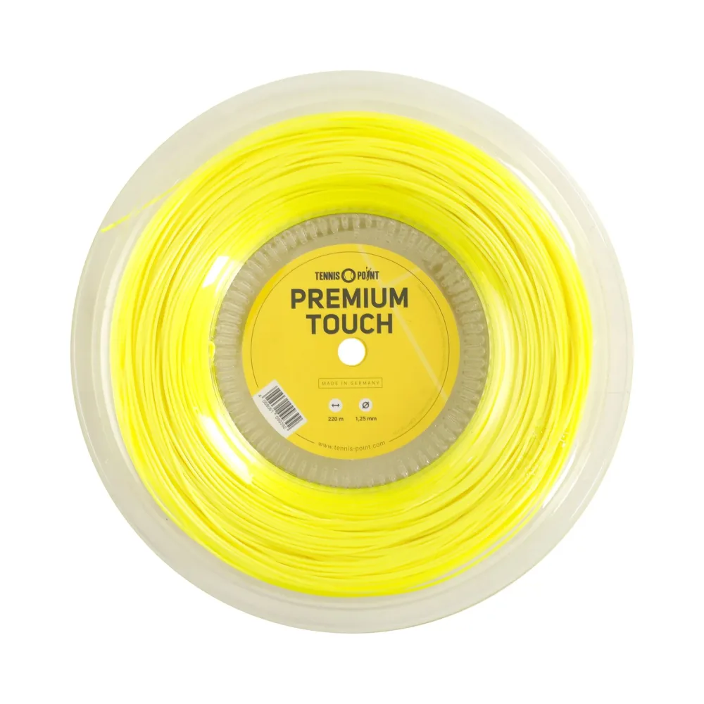 Tennis-Point Premium Touch Saitenrolle 220m - Neongelb